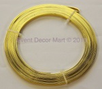 decorative aluminum flat craft wire gold