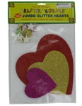 jumbo glitter hearts