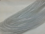 ribbon mesh tube silver