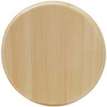 round wood base - large